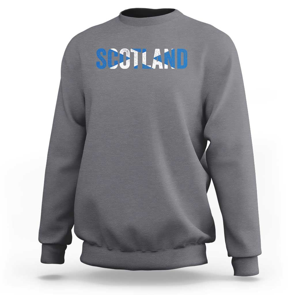 Vintage Scotland Sweatshirt Scottish Flag Retro Pride