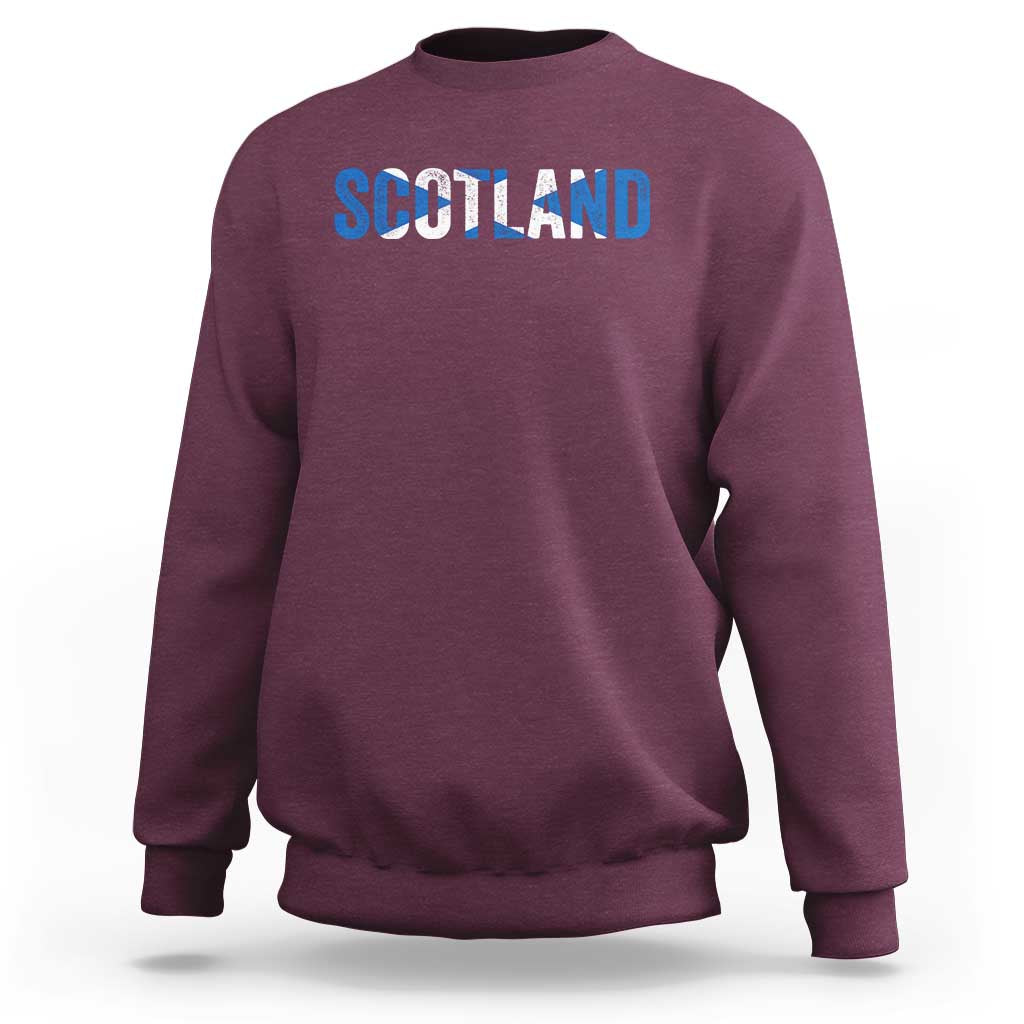 Vintage Scotland Sweatshirt Scottish Flag Retro Pride