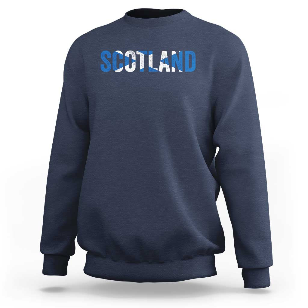 Vintage Scotland Sweatshirt Scottish Flag Retro Pride