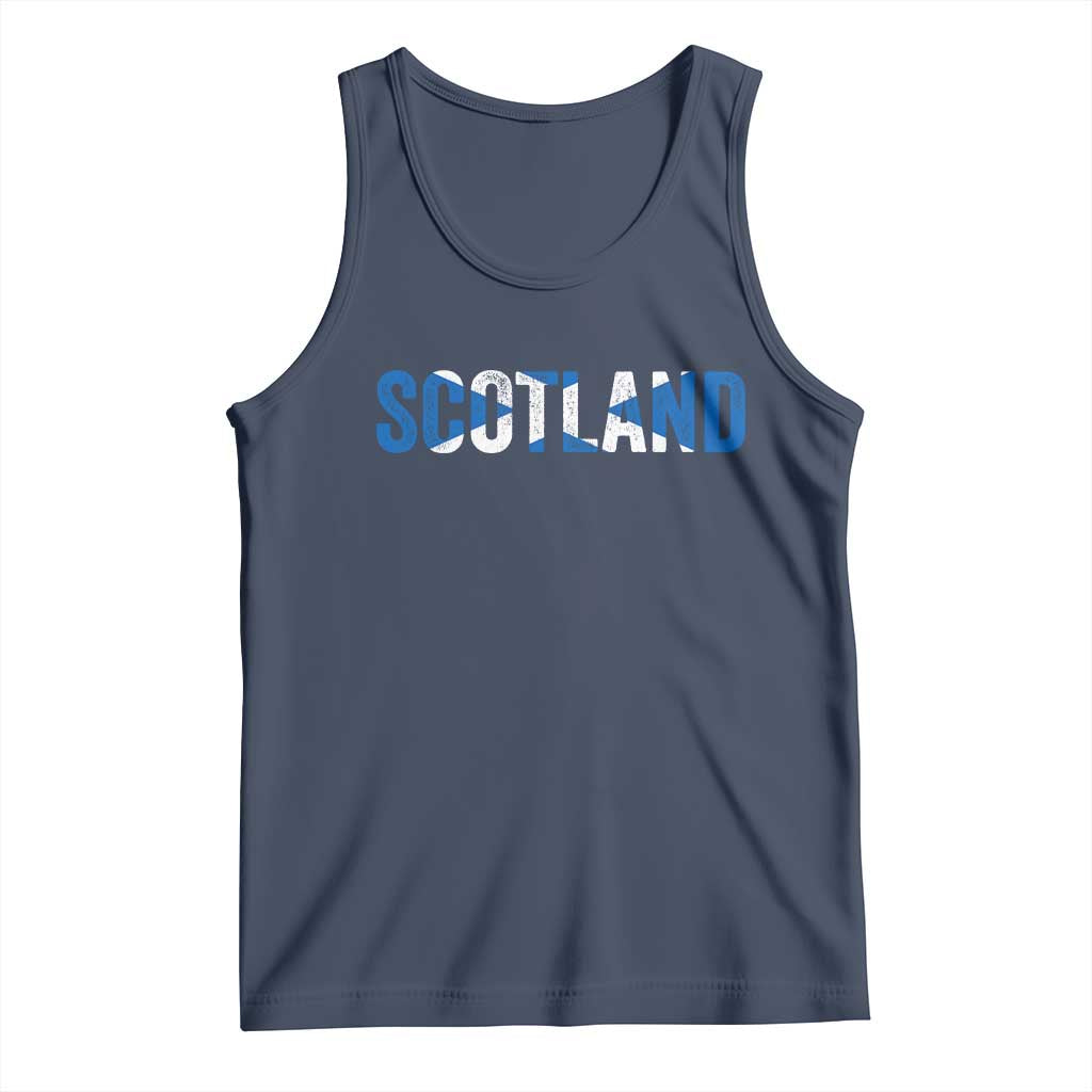Vintage Scotland Tank Top Scottish Flag Retro Pride