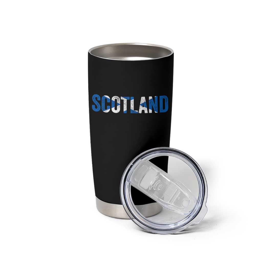 Vintage Scotland Tumbler Cup Scottish Flag Retro Pride