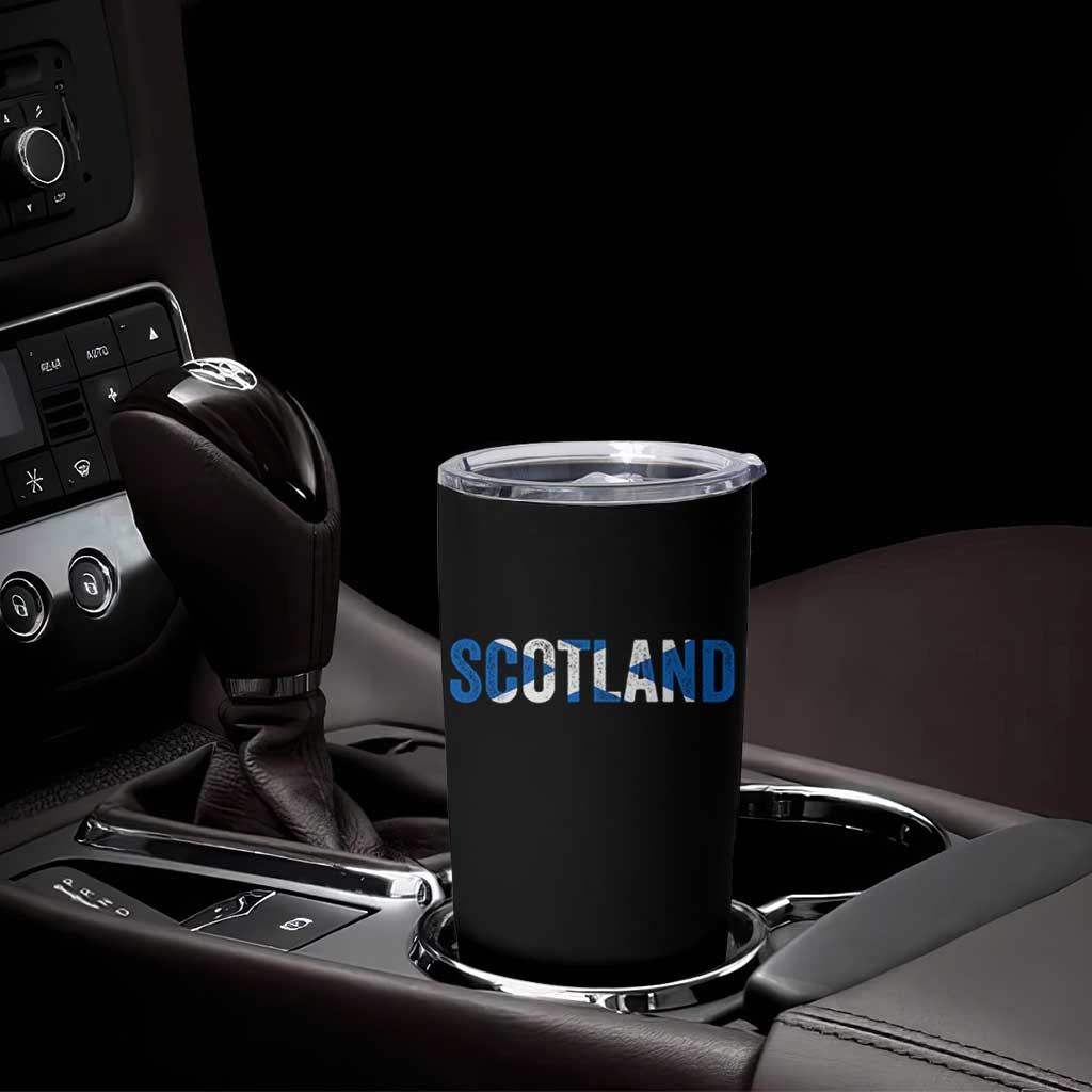 Vintage Scotland Tumbler Cup Scottish Flag Retro Pride