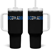 Vintage Scotland Tumbler With Handle Scottish Flag Retro Pride