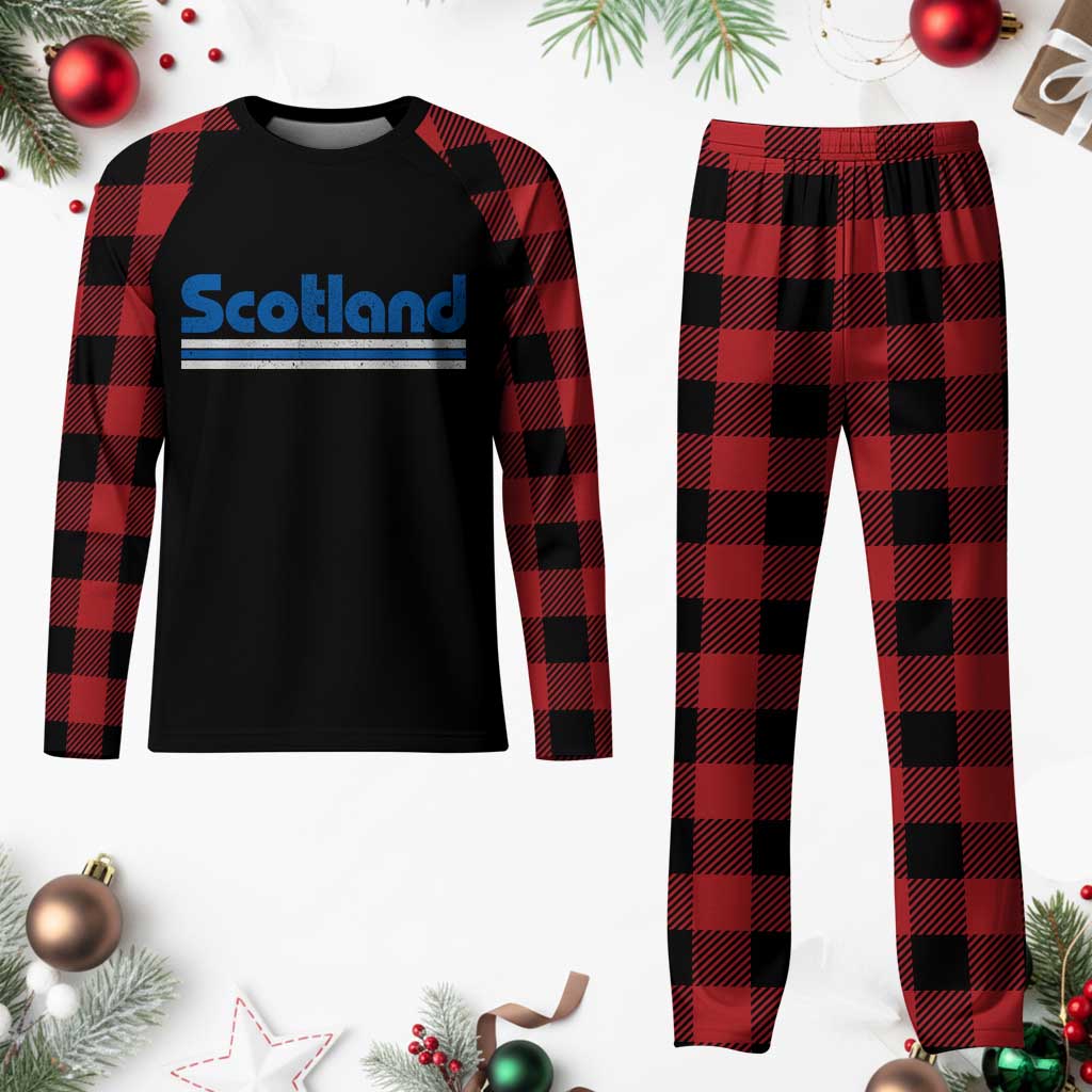 Scotland Scottish Flag Plaid Pajama Set SCOT Fan Retro Vintage