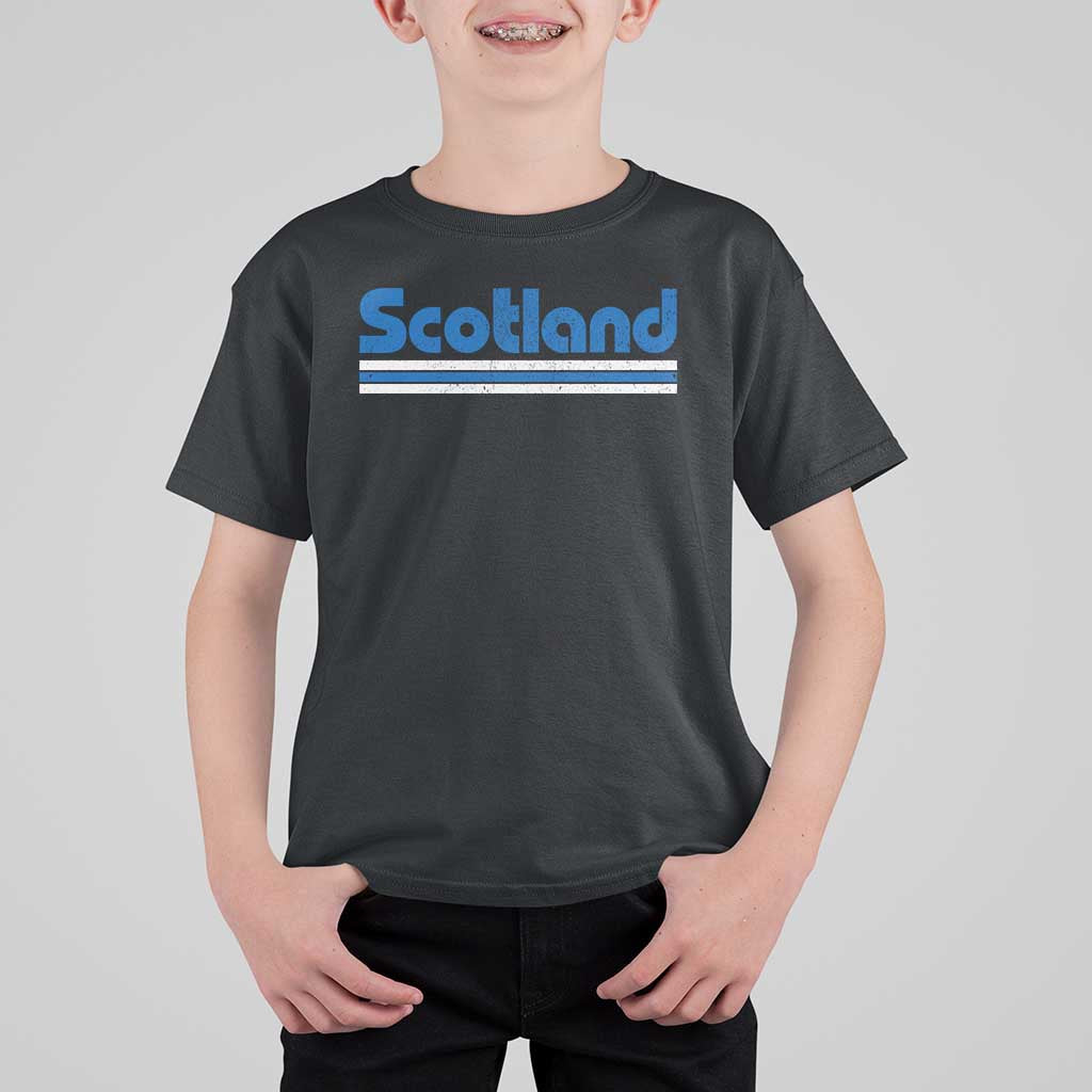 Scotland Scottish Flag T Shirt For Kid SCOT Fan Retro Vintage