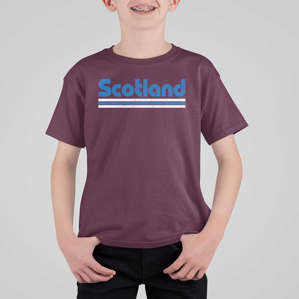 Scotland Scottish Flag T Shirt For Kid SCOT Fan Retro Vintage