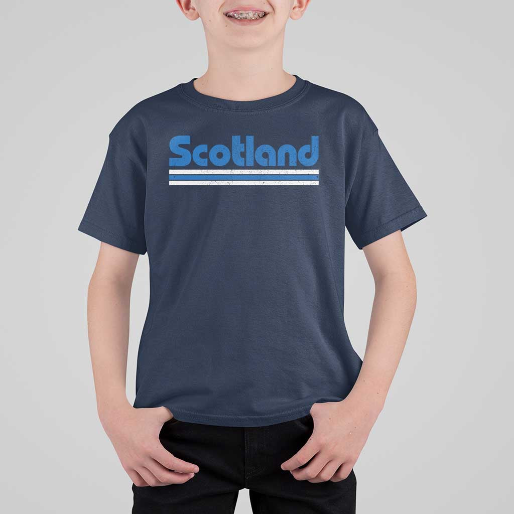 Scotland Scottish Flag T Shirt For Kid SCOT Fan Retro Vintage
