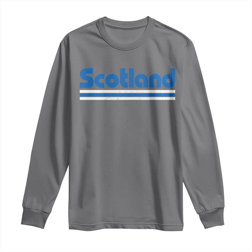 Scotland Scottish Flag Long Sleeve Shirt SCOT Fan Retro Vintage