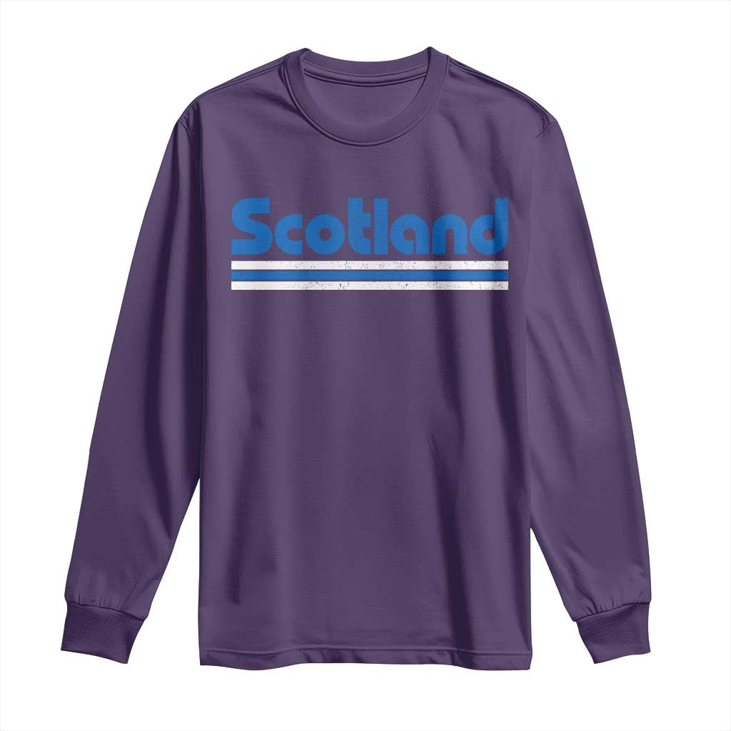 Scotland Scottish Flag Long Sleeve Shirt SCOT Fan Retro Vintage