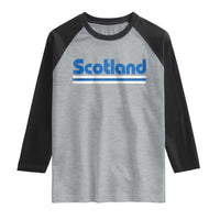 Scotland Scottish Flag Raglan Shirt SCOT Fan Retro Vintage