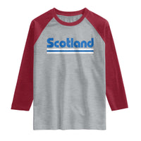Scotland Scottish Flag Raglan Shirt SCOT Fan Retro Vintage
