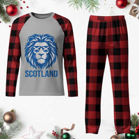 Vintage Scotland Lion Plaid Pajama Set Retro SCOT Fan Scottish Flag