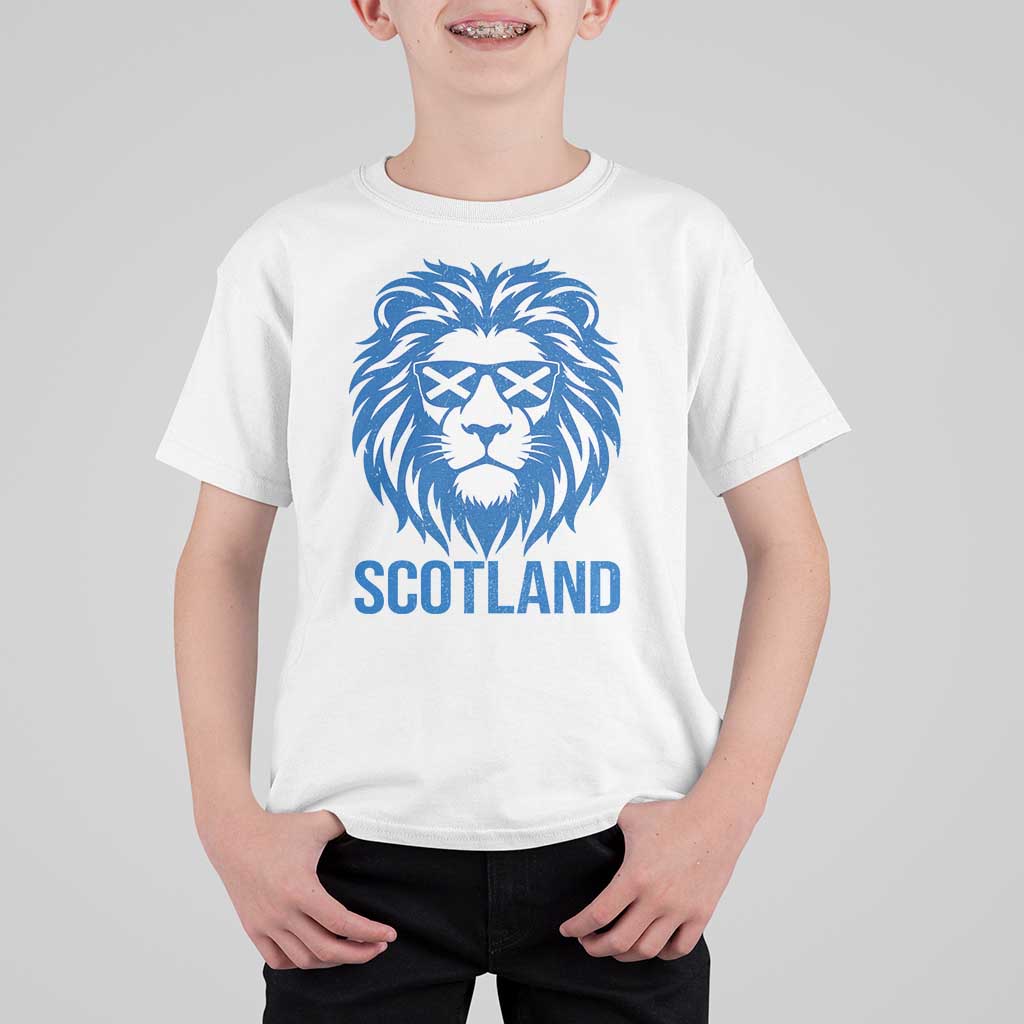 Vintage Scotland Lion T Shirt For Kid Retro SCOT Fan Scottish Flag