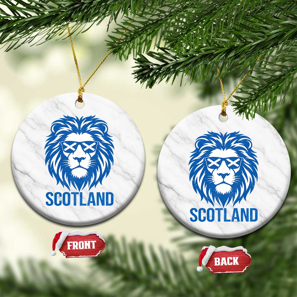 Vintage Scotland Lion Ceramic Ornament Retro SCOT Fan Scottish Flag