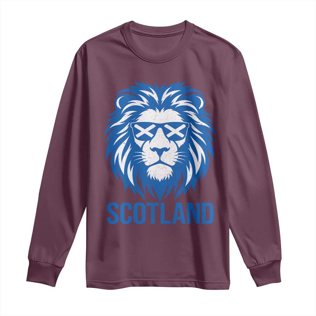 Vintage Scotland Lion Long Sleeve Shirt Retro SCOT Fan Scottish Flag
