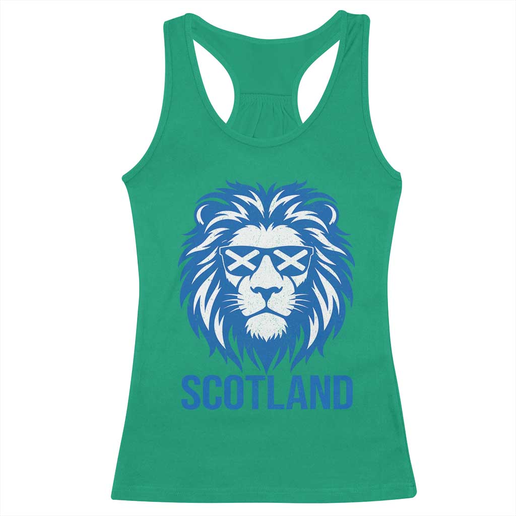 Vintage Scotland Lion Racerback Tank Top Retro SCOT Fan Scottish Flag