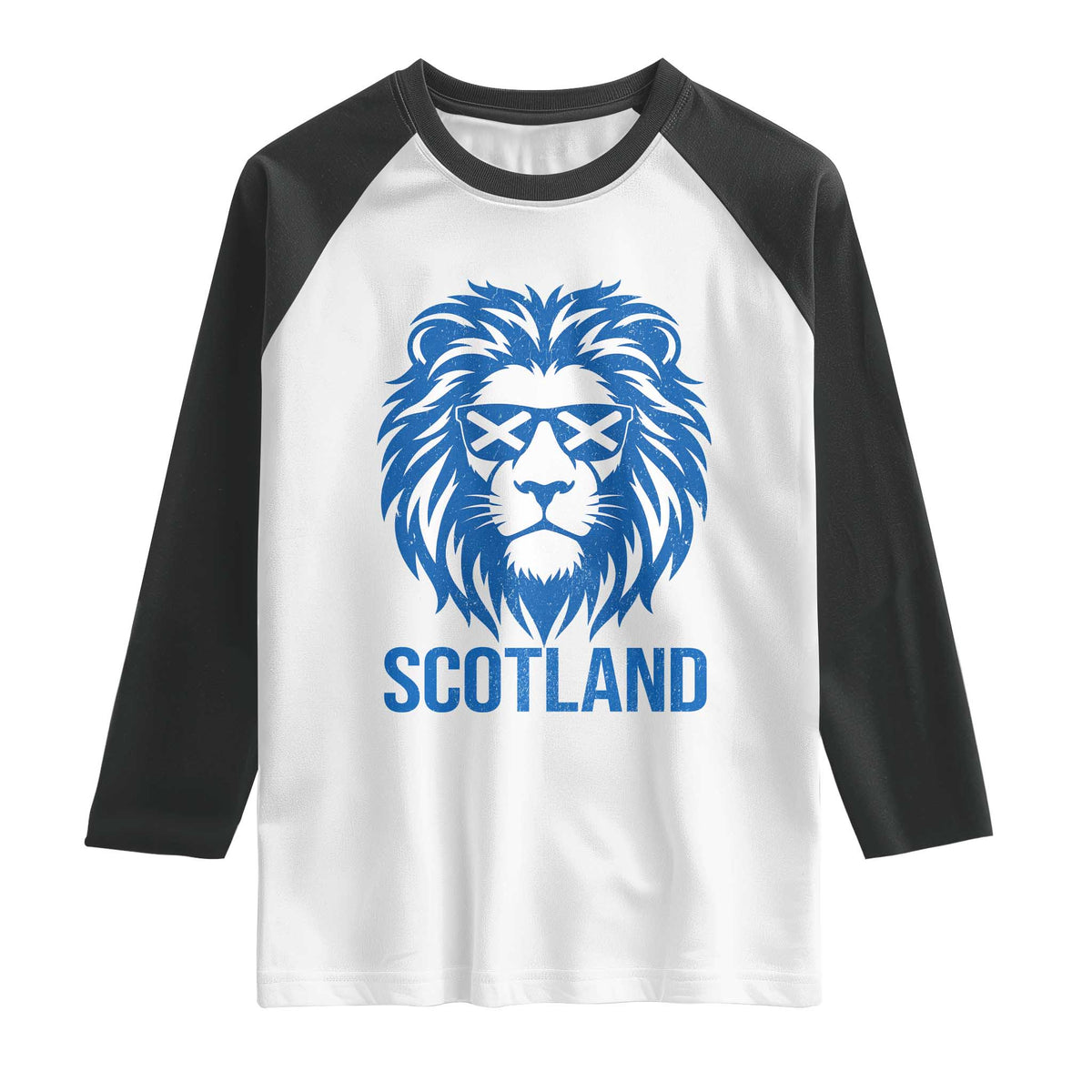 Vintage Scotland Lion Raglan Shirt Retro SCOT Fan Scottish Flag