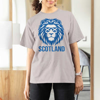 Vintage Scotland Lion T Shirt For Women Retro SCOT Fan Scottish Flag