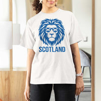 Vintage Scotland Lion T Shirt For Women Retro SCOT Fan Scottish Flag