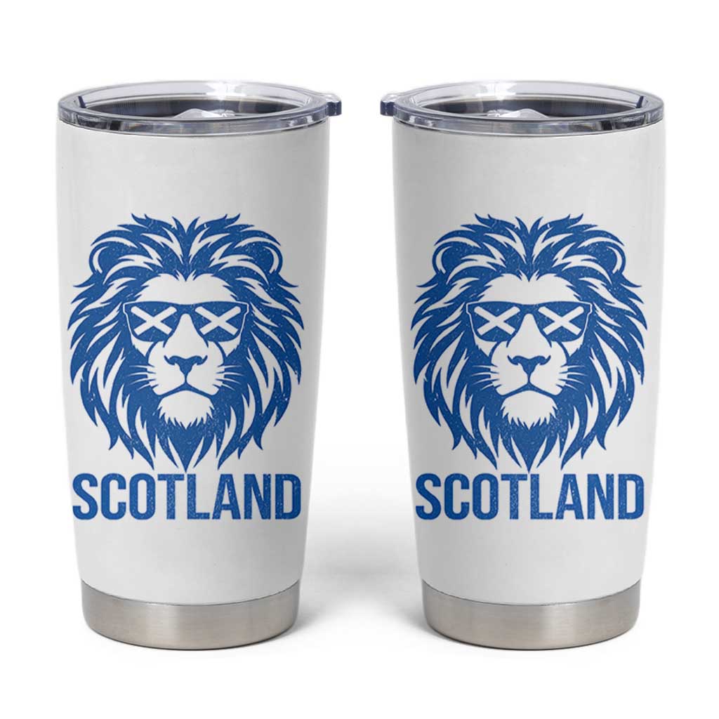 Vintage Scotland Lion Tumbler Cup Retro SCOT Fan Scottish Flag