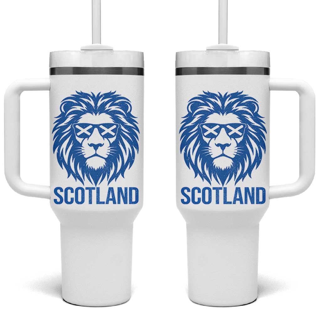 Vintage Scotland Lion Tumbler With Handle Retro SCOT Fan Scottish Flag