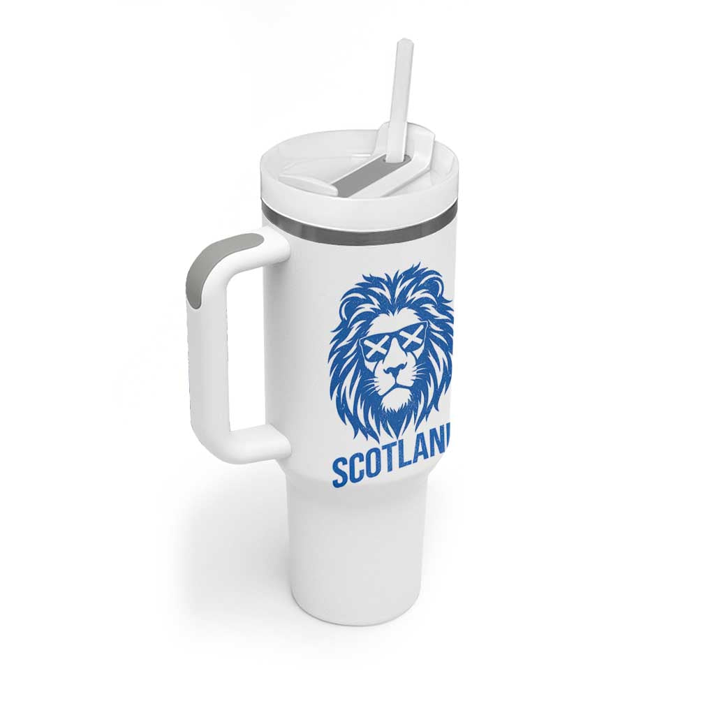 Vintage Scotland Lion Tumbler With Handle Retro SCOT Fan Scottish Flag