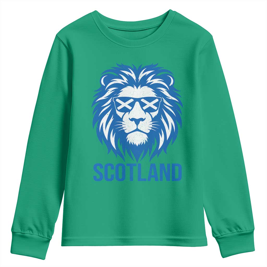 Vintage Scotland Lion Youth Sweatshirt Retro SCOT Fan Scottish Flag