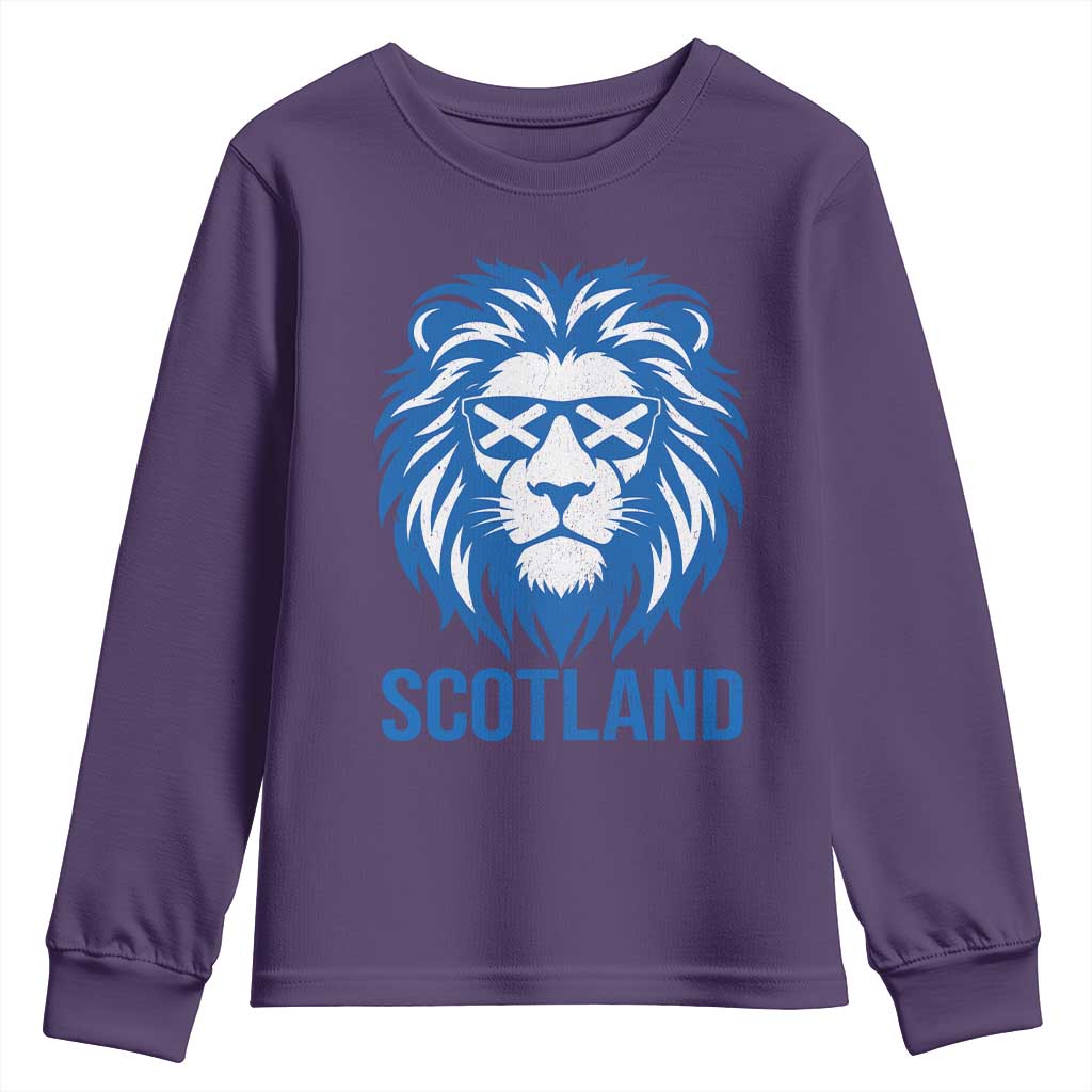 Vintage Scotland Lion Youth Sweatshirt Retro SCOT Fan Scottish Flag