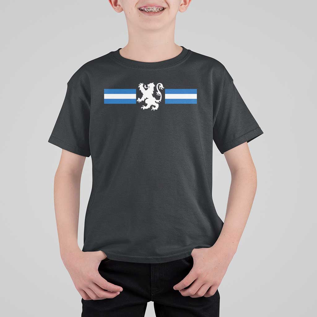 Scotland Lion T Shirt For Kid Retro Scottish Flag SCOT