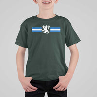 Scotland Lion T Shirt For Kid Retro Scottish Flag SCOT