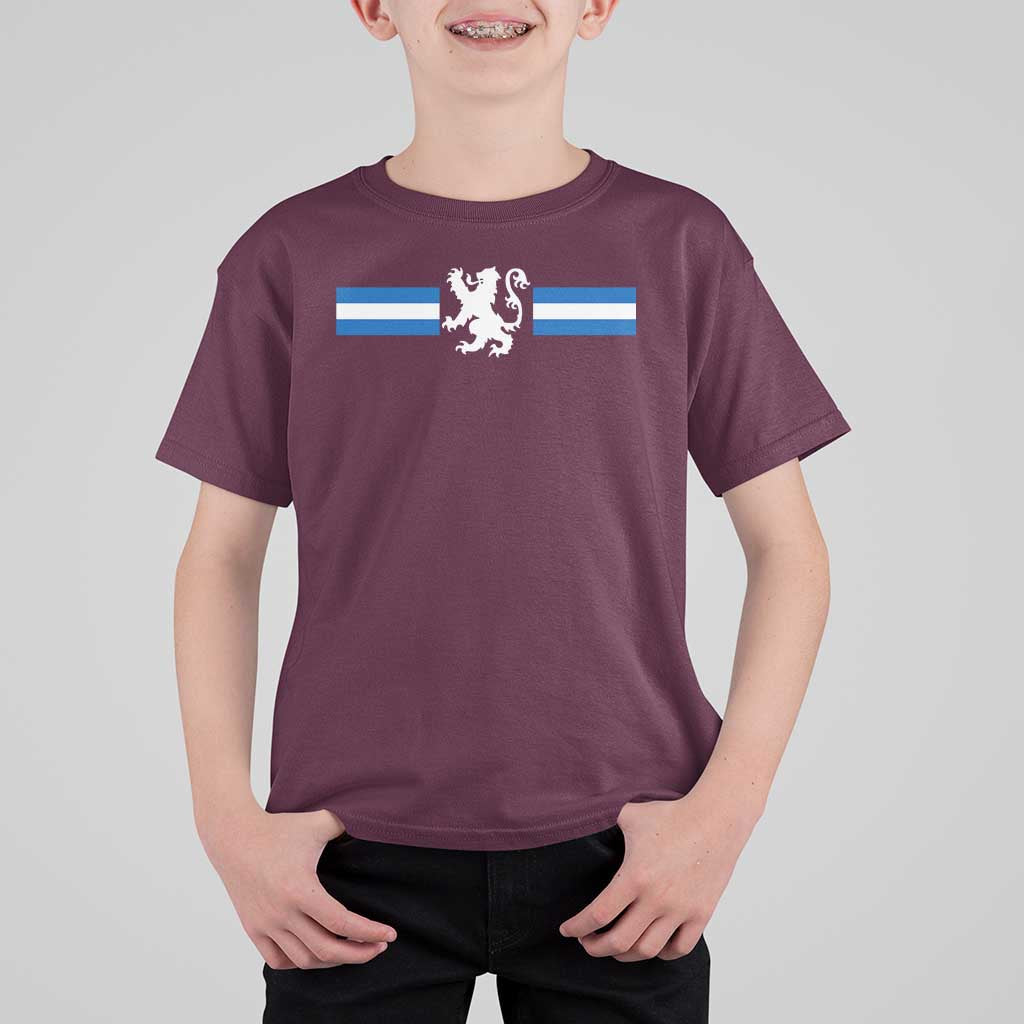 Scotland Lion T Shirt For Kid Retro Scottish Flag SCOT