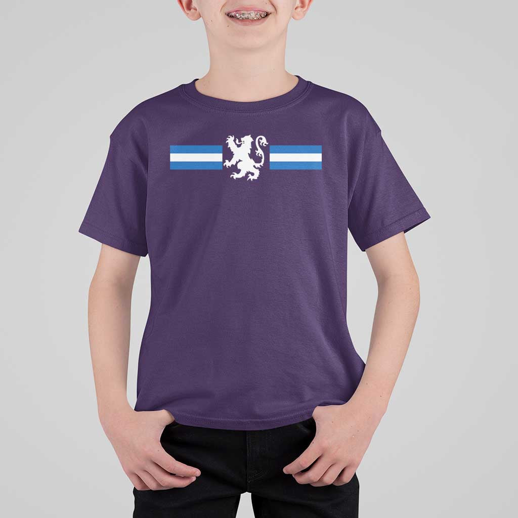 Scotland Lion T Shirt For Kid Retro Scottish Flag SCOT