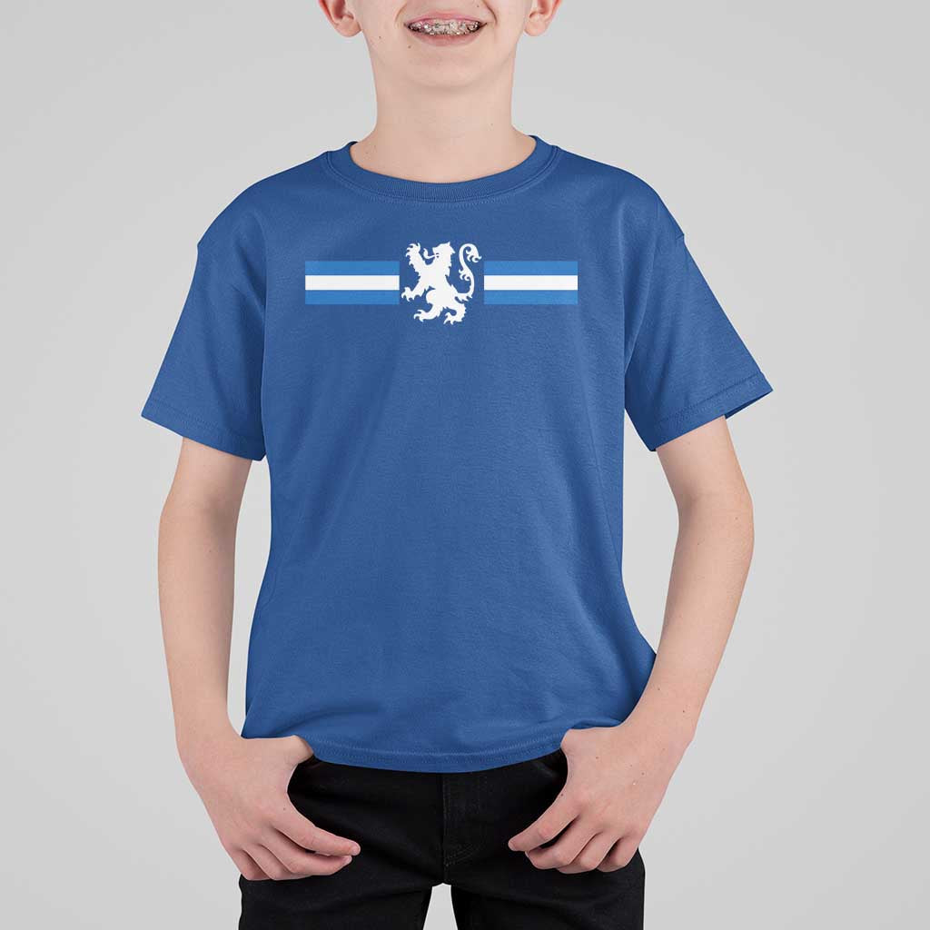 Scotland Lion T Shirt For Kid Retro Scottish Flag SCOT