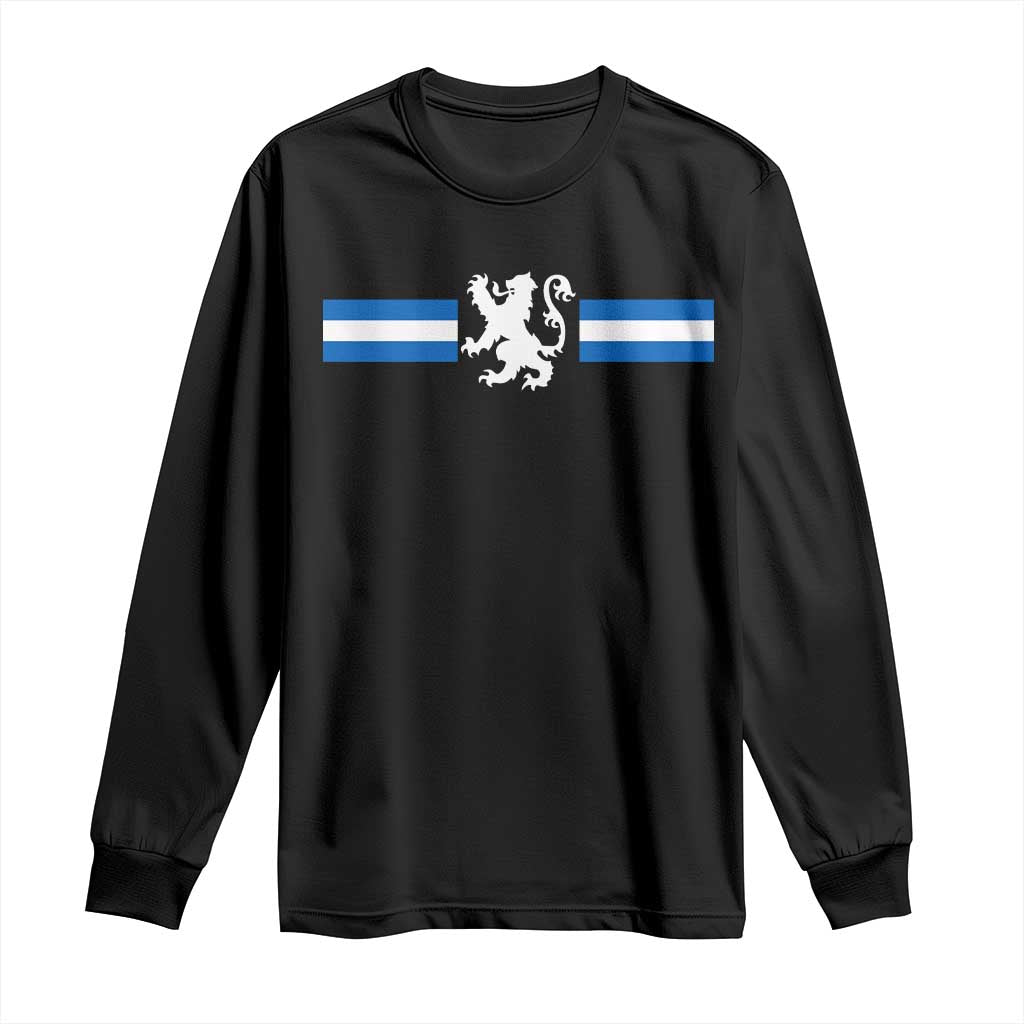 Scotland Lion Long Sleeve Shirt Retro Scottish Flag SCOT