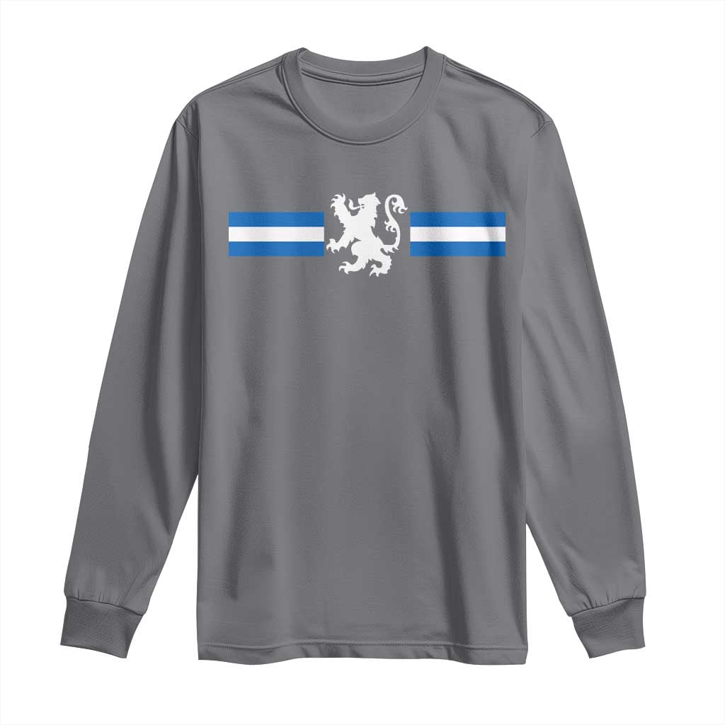Scotland Lion Long Sleeve Shirt Retro Scottish Flag SCOT