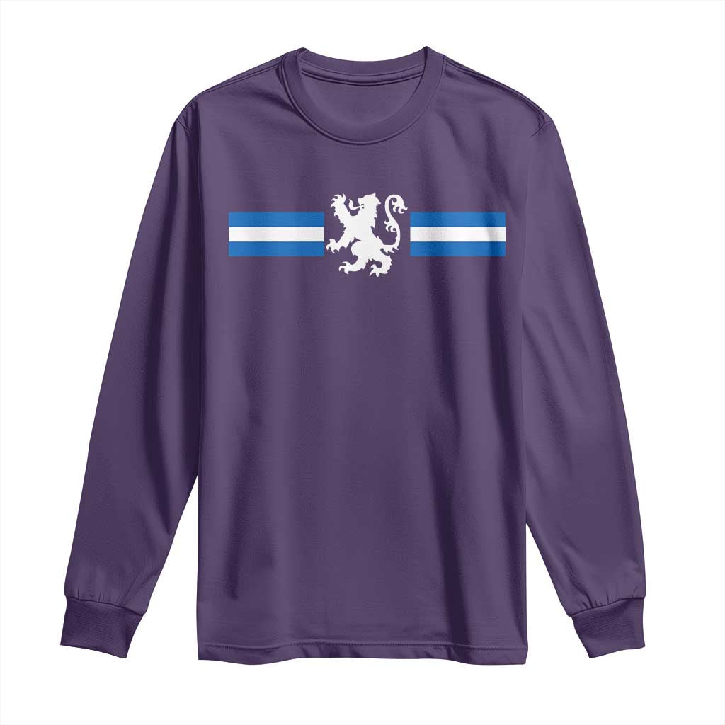 Scotland Lion Long Sleeve Shirt Retro Scottish Flag SCOT
