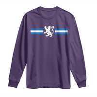 Scotland Lion Long Sleeve Shirt Retro Scottish Flag SCOT
