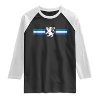 Scotland Lion Raglan Shirt Retro Scottish Flag SCOT