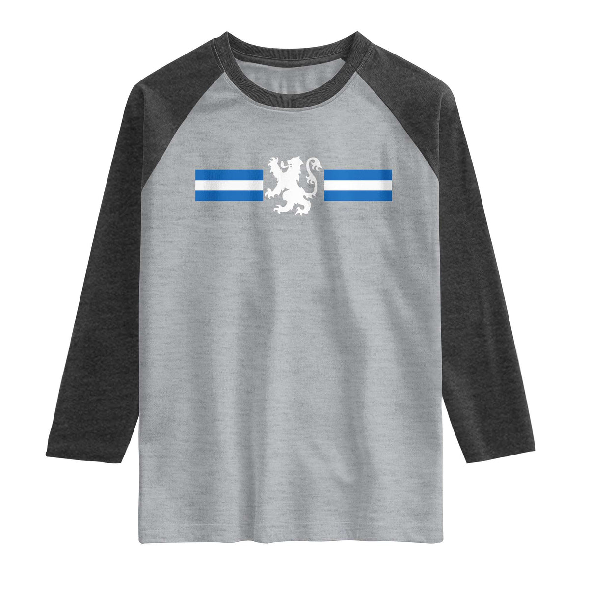 Scotland Lion Raglan Shirt Retro Scottish Flag SCOT