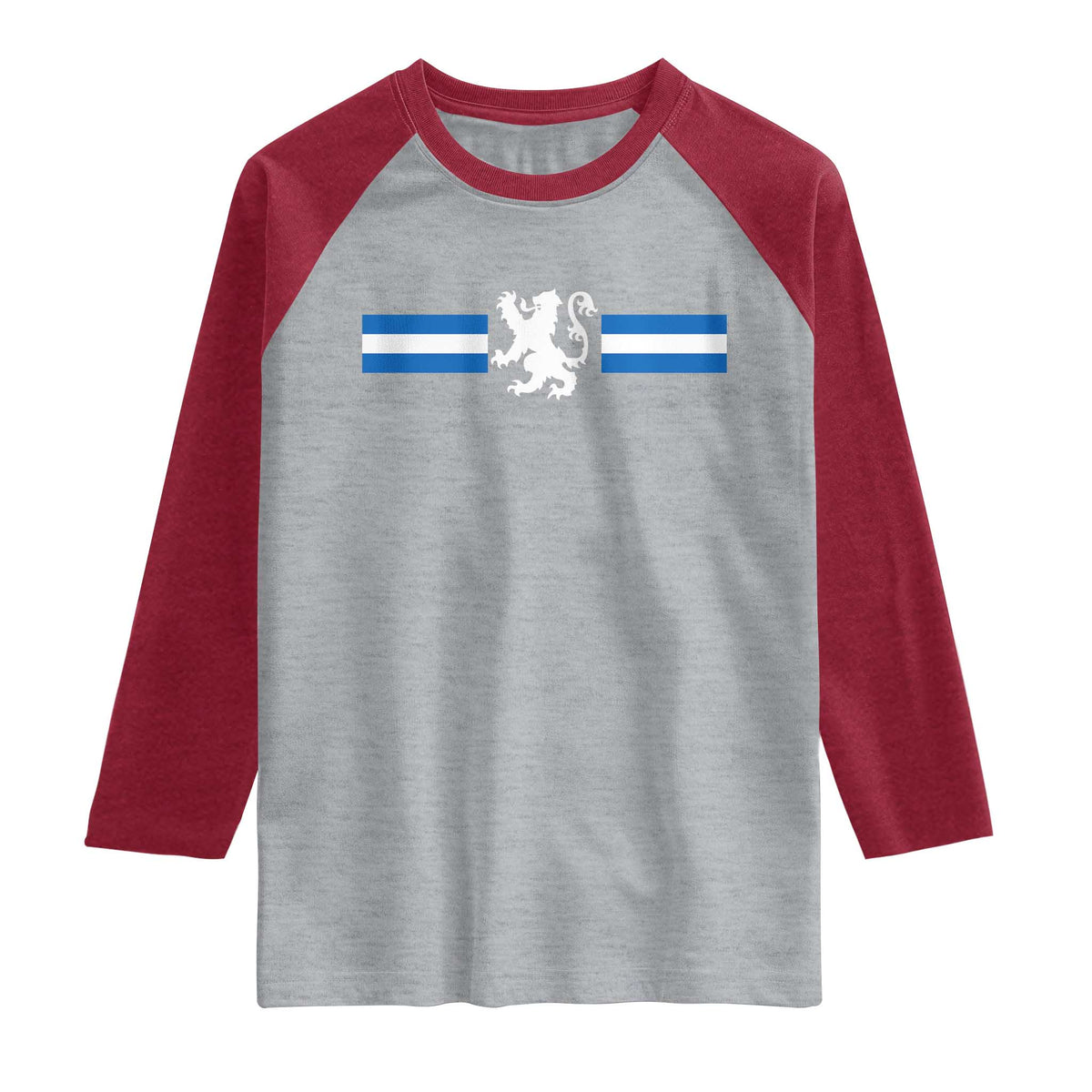 Scotland Lion Raglan Shirt Retro Scottish Flag SCOT