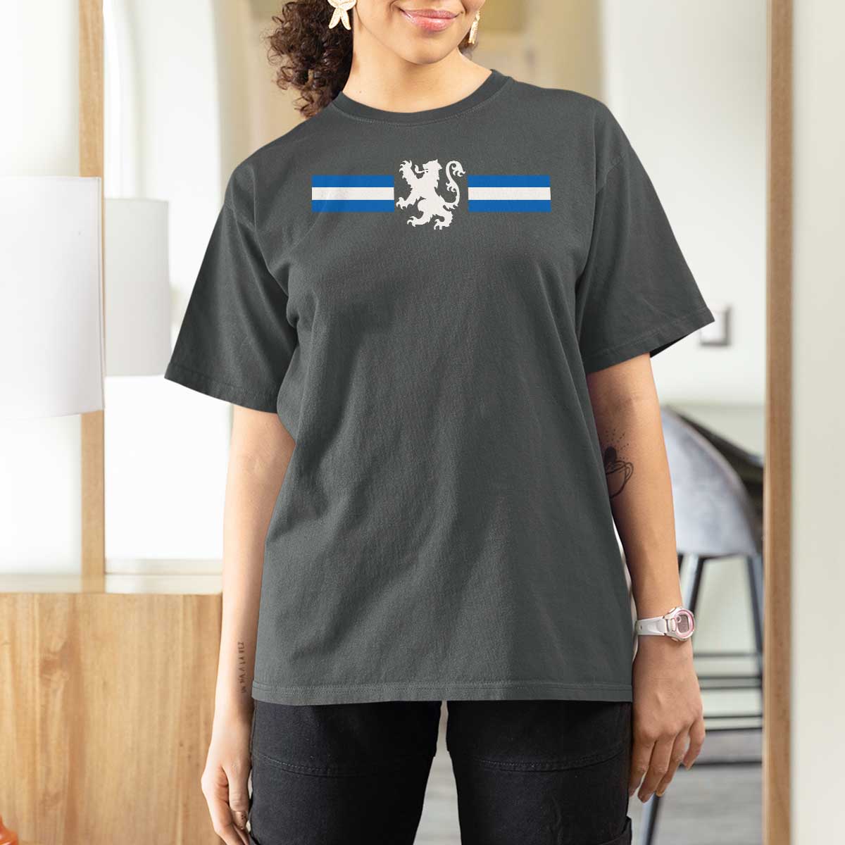 Scotland Lion T Shirt For Women Retro Scottish Flag SCOT