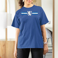 Scotland Lion T Shirt For Women Retro Scottish Flag SCOT