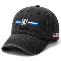 Scotland Lion Washed Cotton Baseball Cap Retro Scottish Flag SCOT
