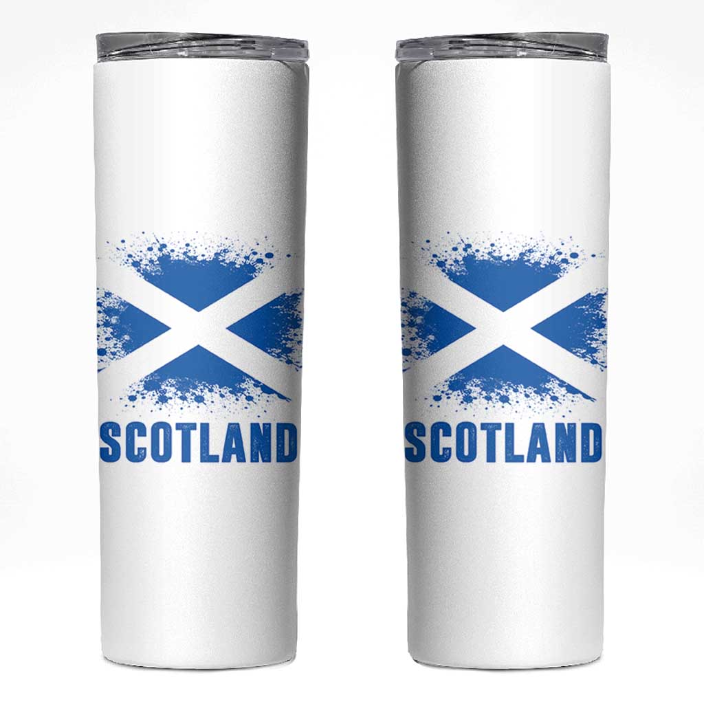 Scotland Skinny Tumbler Retro Vintage Watercolors Sport Scottish Flag SCOT