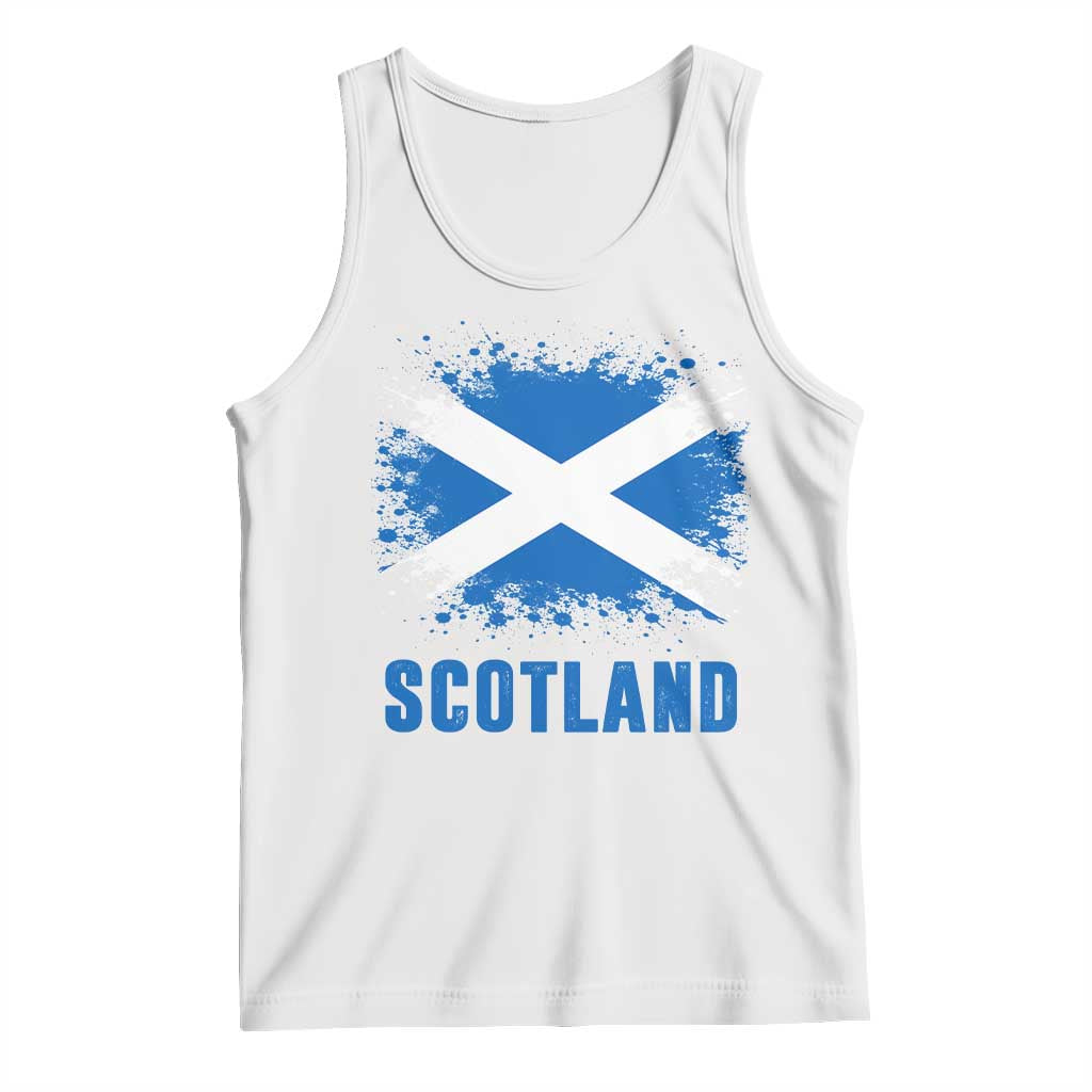 Scotland Tank Top Retro Vintage Watercolors Sport Scottish Flag SCOT