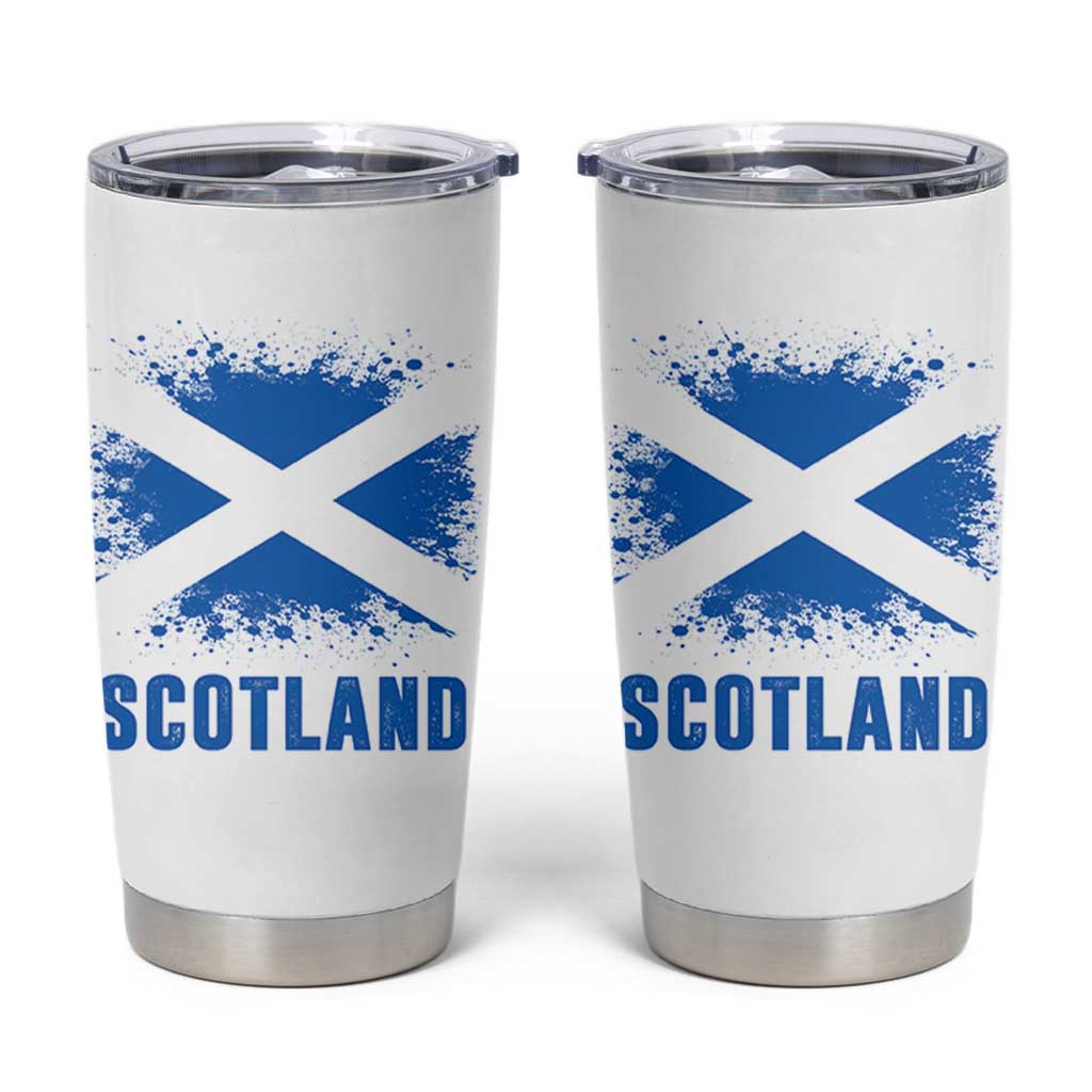 Scotland Tumbler Cup Retro Vintage Watercolors Sport Scottish Flag SCOT