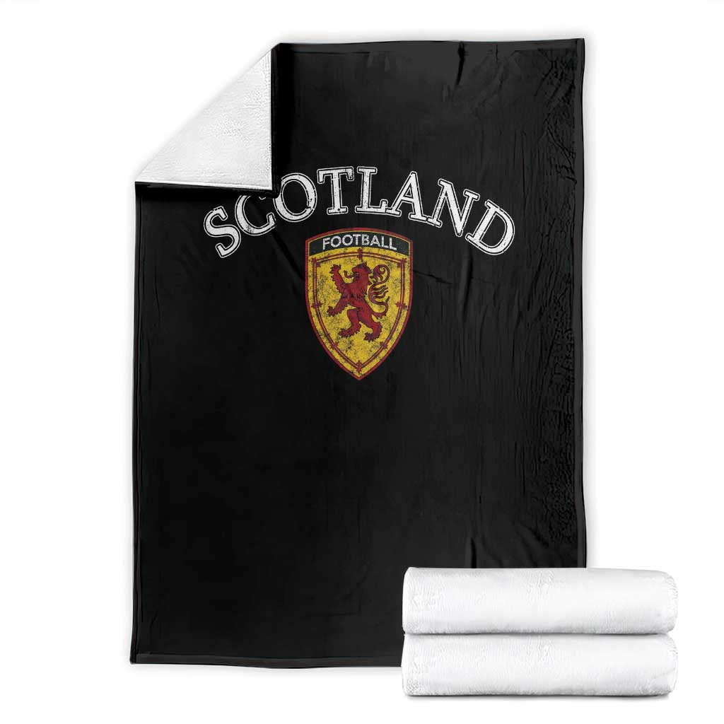 Scotland Soccer Throw Blanket Scottish Rampant Lion Scotland Coat of Arms Banner Football Fan
