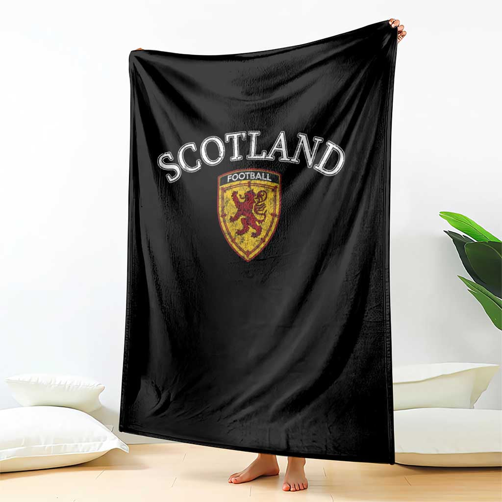 Scotland Soccer Throw Blanket Scottish Rampant Lion Scotland Coat of Arms Banner Football Fan