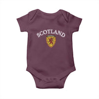 Scotland Soccer Baby Onesie Scottish Rampant Lion Scotland Coat of Arms Banner Football Fan