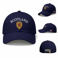 Scotland Soccer Baseball Cap Scottish Rampant Lion Scotland Coat of Arms Banner Football Fan
